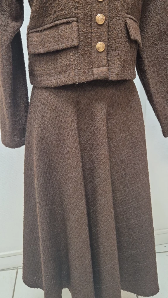 Ensemble Jupe/Veste - Marron – Image 3