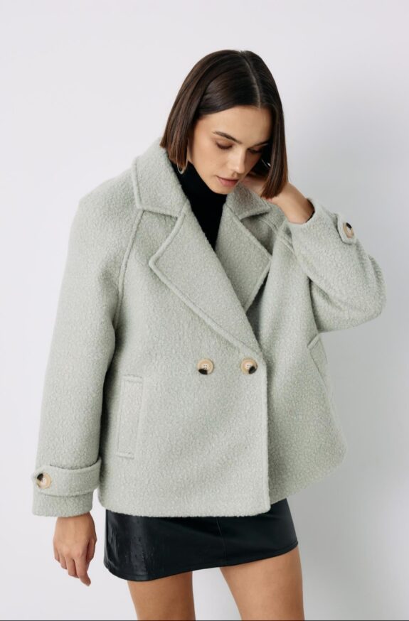 Manteau court oversize