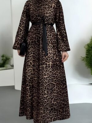 Robe Longue Leopard