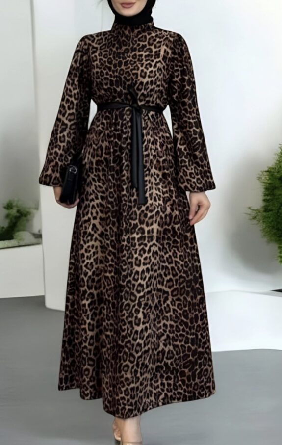 Robe Longue Leopard – Image 1
