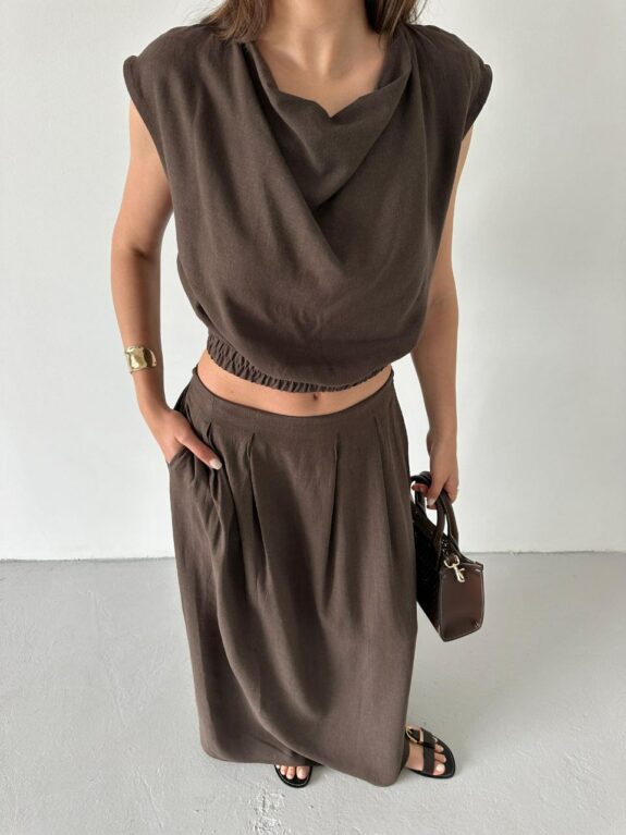 Ensemble jupe en lin