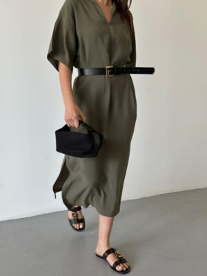Robe avec ceinture