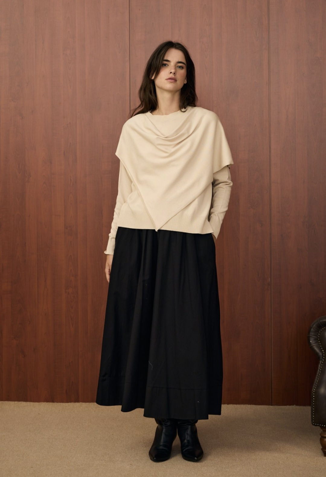 Pull Venice châle – Image 3