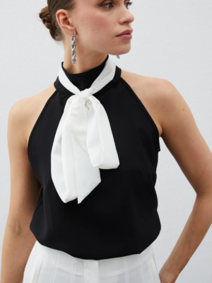 Blouse Sans Manches - NOIR